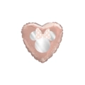 Palloncino Minnie Party Rosa Gold Chic cuore standard shape 18" (45cm) in mylar, 1pz.