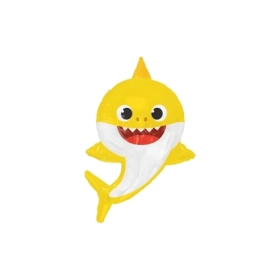 Palloncino Baby Shark super shape 28" (71cm) in mylar, 1pz.