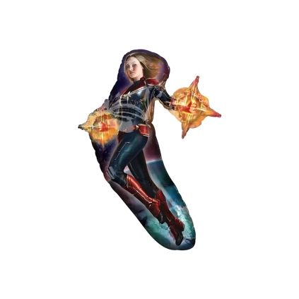 Palloncino Captain Marvel super shape 37" (93cm) in mylar, 1pz.
