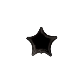 Palloncini Stella Nera mini shape 9" (22cm) in mylar, 5pz.