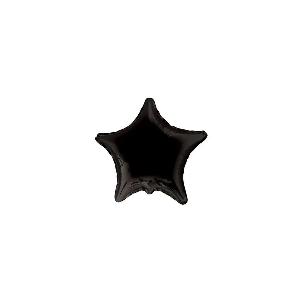 Palloncini Stella Nera mini shape 9" (22cm) in mylar, 5pz.