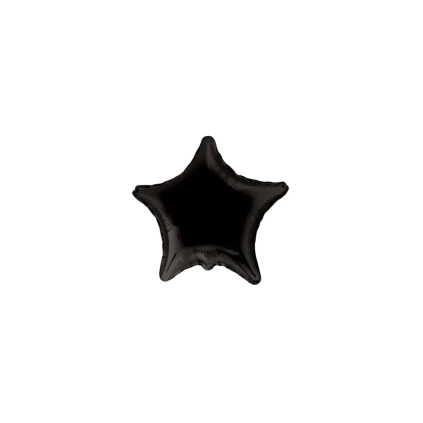 Palloncini Stella Nera mini shape 9" (22cm) in mylar, 5pz.