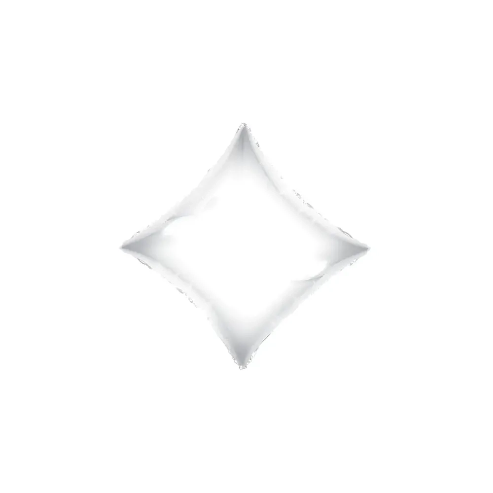 Palloncino Diamante Bianco standard shape 18" (45cm) in mylar, 1pz.