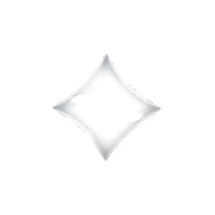 Palloncino Diamante Bianco standard shape 18" (45cm) in mylar, 1pz.