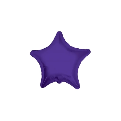 Palloncino Stella Viola standard shape 18" (45cm) in mylar, 1pz.