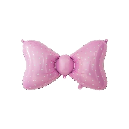 Palloncino Fiocco Rosa super shape 36" (91cm) in mylar, 1pz.