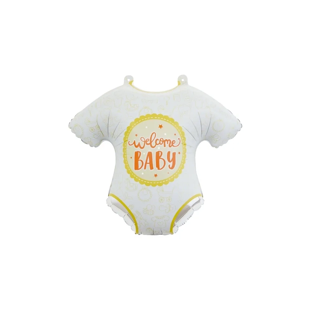 Palloncino Tutina Welcome Baby super shape 25" (63cm) in mylar, 1pz.
