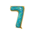 Palloncino numero 7 Candy super shape 34" (86cm) in mylar, 1pz.