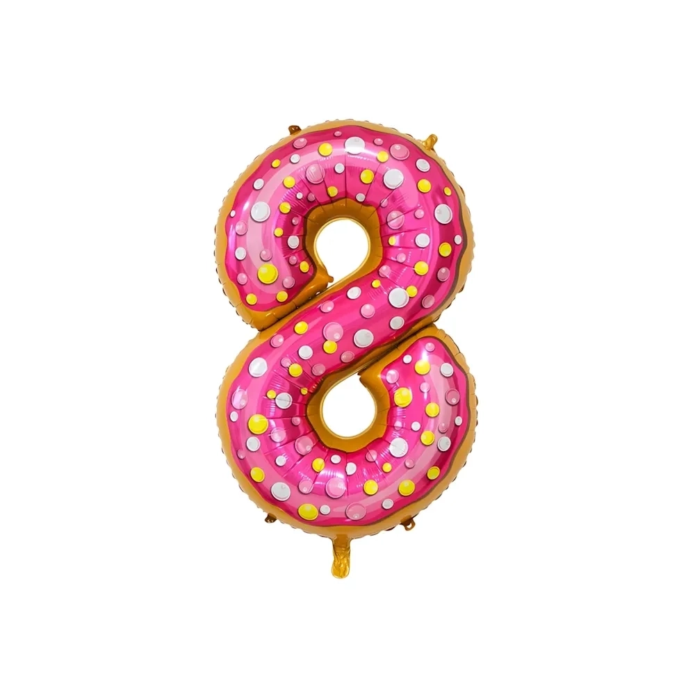 Palloncino numero 8 Candy super shape 34" (86cm) in mylar, 1pz.