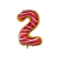 Palloncino numero 2 Candy super shape 34" (86cm) in mylar, 1pz.