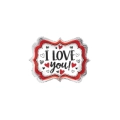 Palloncino I Love You Marquee standard shape 18" (45cm) in mylar, 1pz.