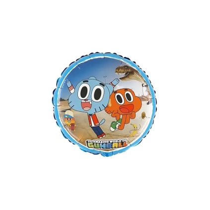Palloncino Gumball skate squad standard shape 18" (45cm) in mylar, 1pz.