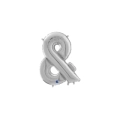 Palloncini simbolo & Argento mini shape 14" (35cm) in mylar, 5pz.