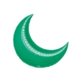 Palloncino Luna Verde Smeraldo super shape 36" (91cm) in mylar, 1pz.