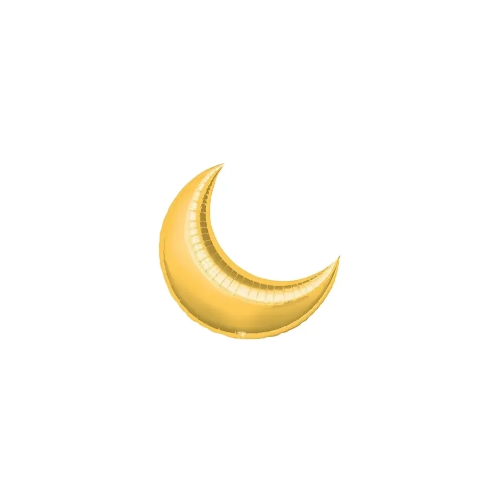 Palloncini Luna Oro mini shape 9" (22cm) in mylar, 5pz.