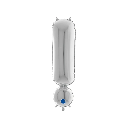 Palloncino simbolo ! super shape 40" (101cm) in mylar, 1pz.