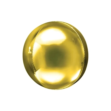Palloncino Sfera Oro super shape 32" (81cm) in mylar, 1pz.