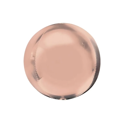 Palloncino Sfera Rosa Gold super shape 32" (81cm) in mylar, 1pz.