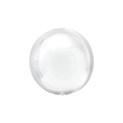 Palloncino Sfera Bianca standard shape 22" (55cm) in mylar, 1pz.