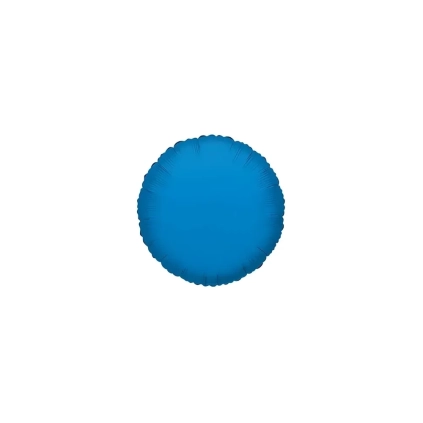 Palloncini Tondo Blu mini shape 9" (22cm) in mylar, 5pz.