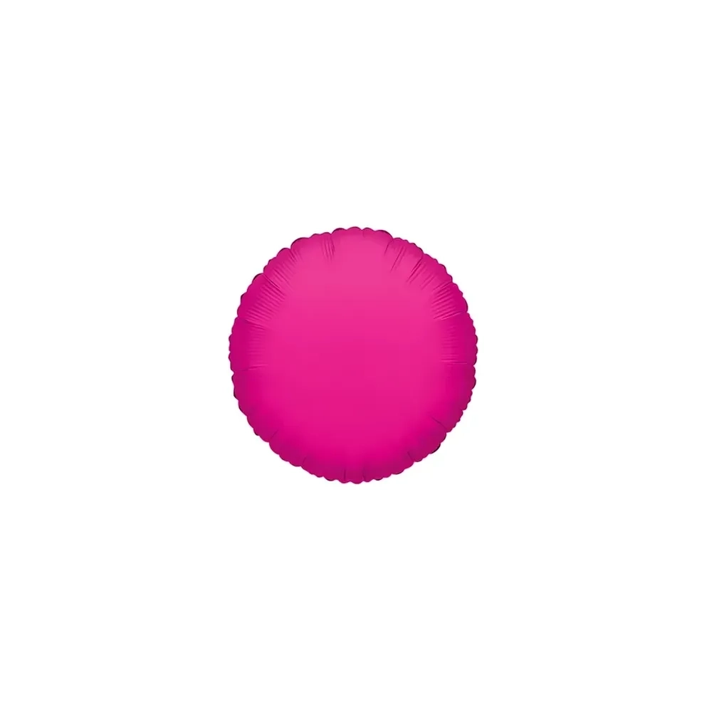 Palloncini Tondo Fucsia mini shape 9" (22cm) in mylar, 5pz.