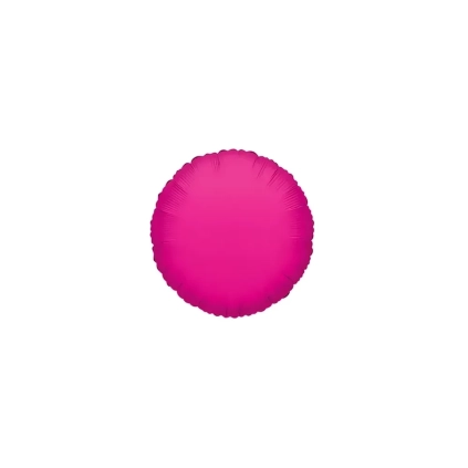 Palloncini Tondo Fucsia mini shape 9" (22cm) in mylar, 5pz.