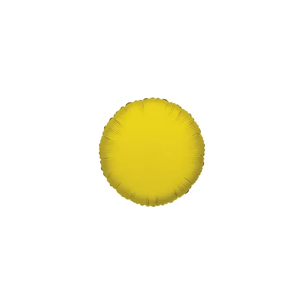 Palloncini Tondo Oro mini shape 9" (22cm) in mylar, 5pz.