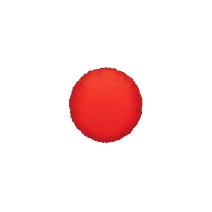 Palloncini Tondo Rosso mini shape 9" (22cm) in mylar, 5pz.