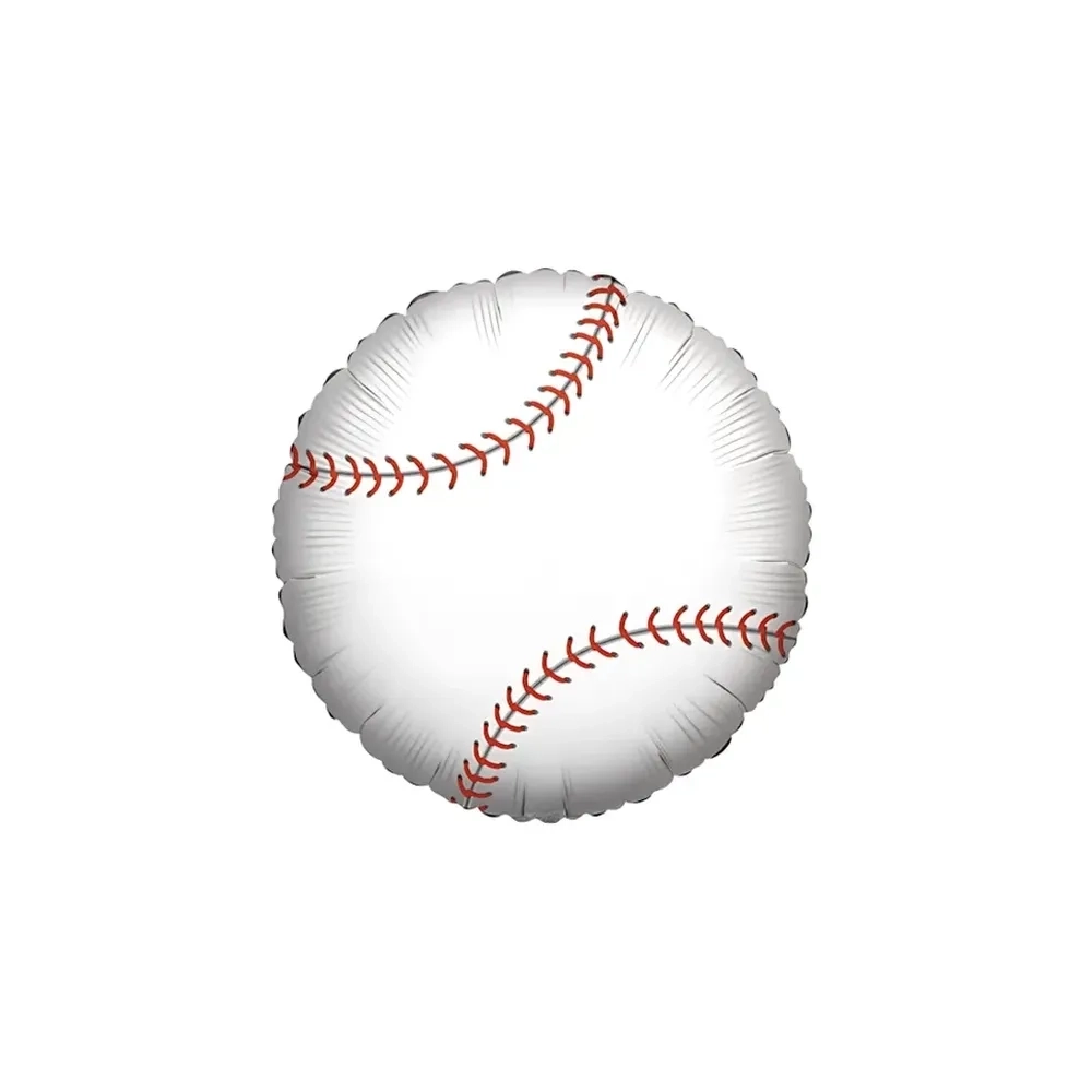 Palloncino Palla da Baseball standard shape 18" (45cm) in mylar, 1pz.