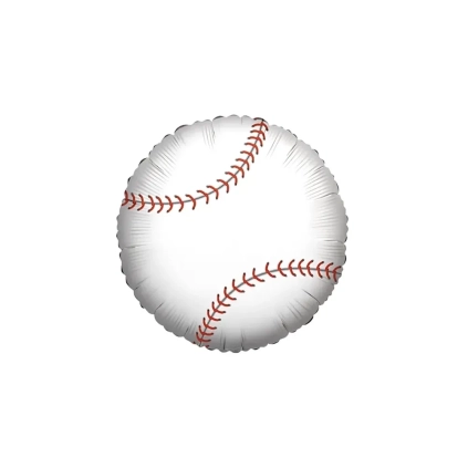 Palloncino Palla da Baseball standard shape 18" (45cm) in mylar, 1pz.