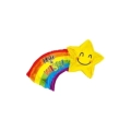 Palloncino Arcobaleno Stella Make a Wish super shape 28" (71cm) in mylar, 1pz.