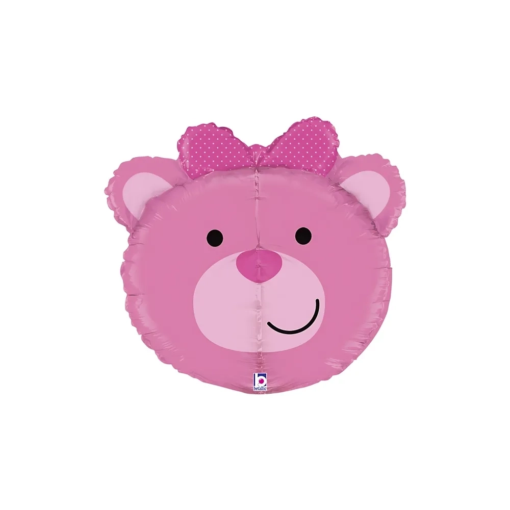 Palloncino Baby Girl Orso super shape 27" (68cm) in mylar, 1pz.