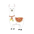 Palloncino Lama Bianco mega shape 45" (114cm) in mylar, 1pz.