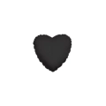 Palloncini Cuore Nero mini shape 9" (22cm) in mylar, 5pz.
