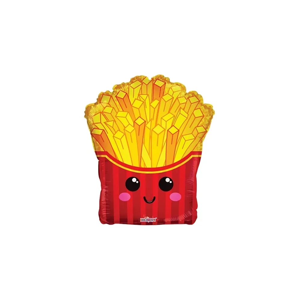 Palloncino Patatine Fritte standard shape 18" (45cm) in mylar, 1pz.