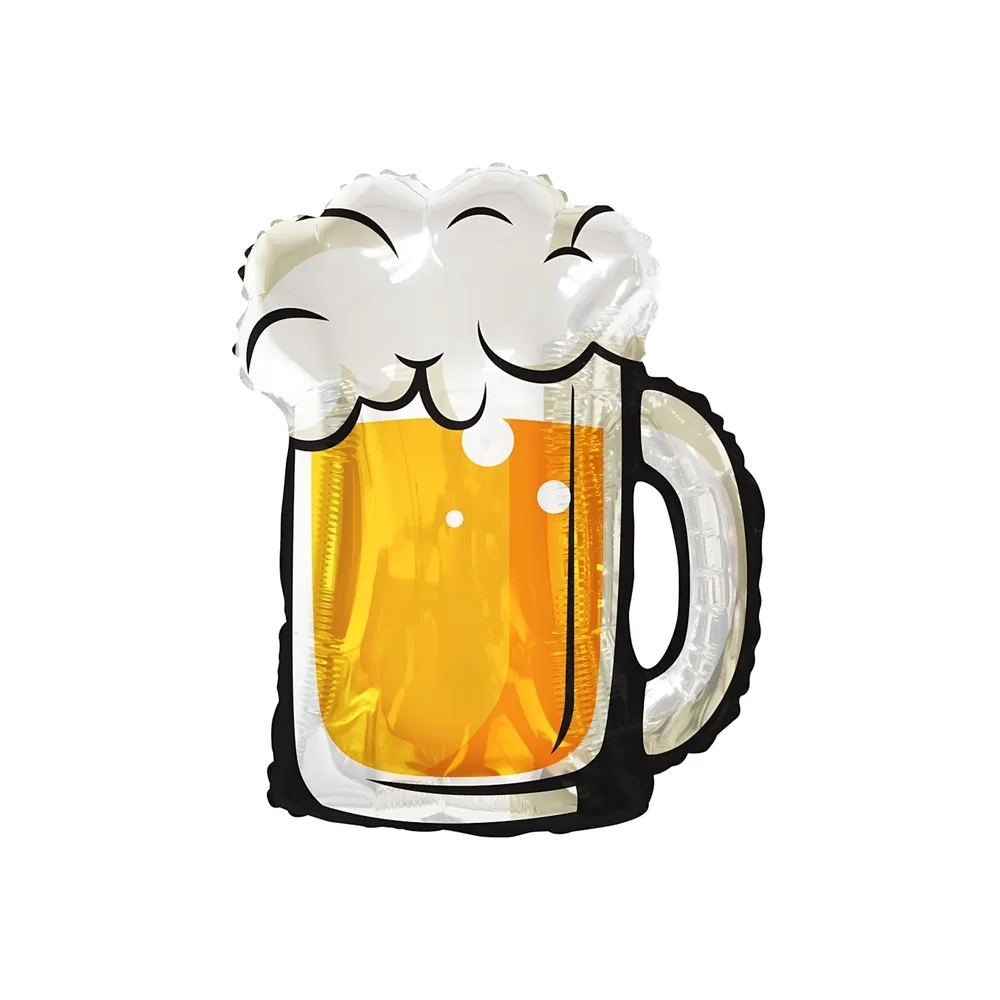 Palloncino Boccale di Birra super shape 36" (91cm) in mylar, 1pz.