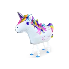 Palloncino Unicorno Pet walker airwalker 34" (86cm) in mylar, 1pz.