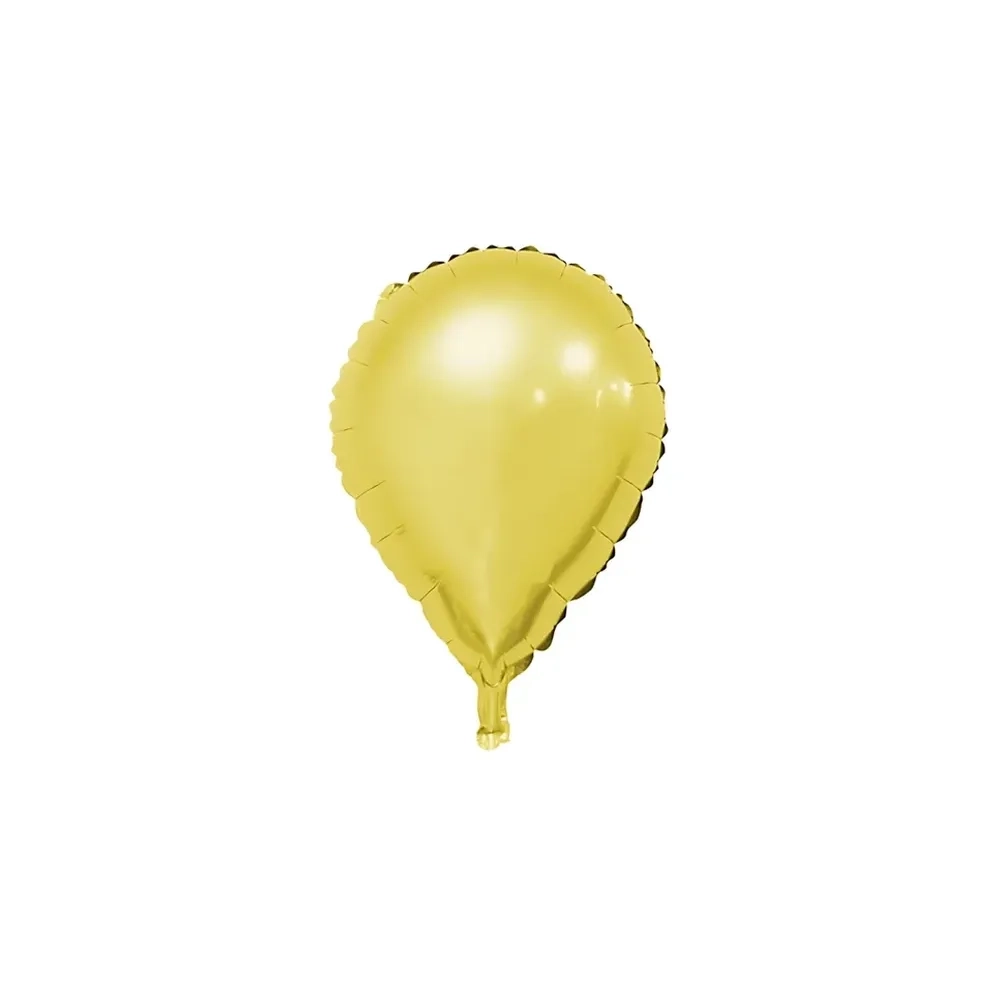Palloncino Goccia Oro standard shape 19" (48cm) in mylar, 1pz.