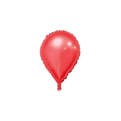 Palloncino Goccia Rosso standard shape 19" (48cm) in mylar, 1pz.