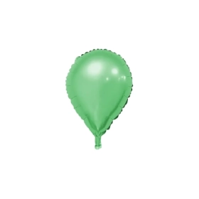 Palloncino Goccia Verde standard shape 19" (48cm) in mylar, 1pz.