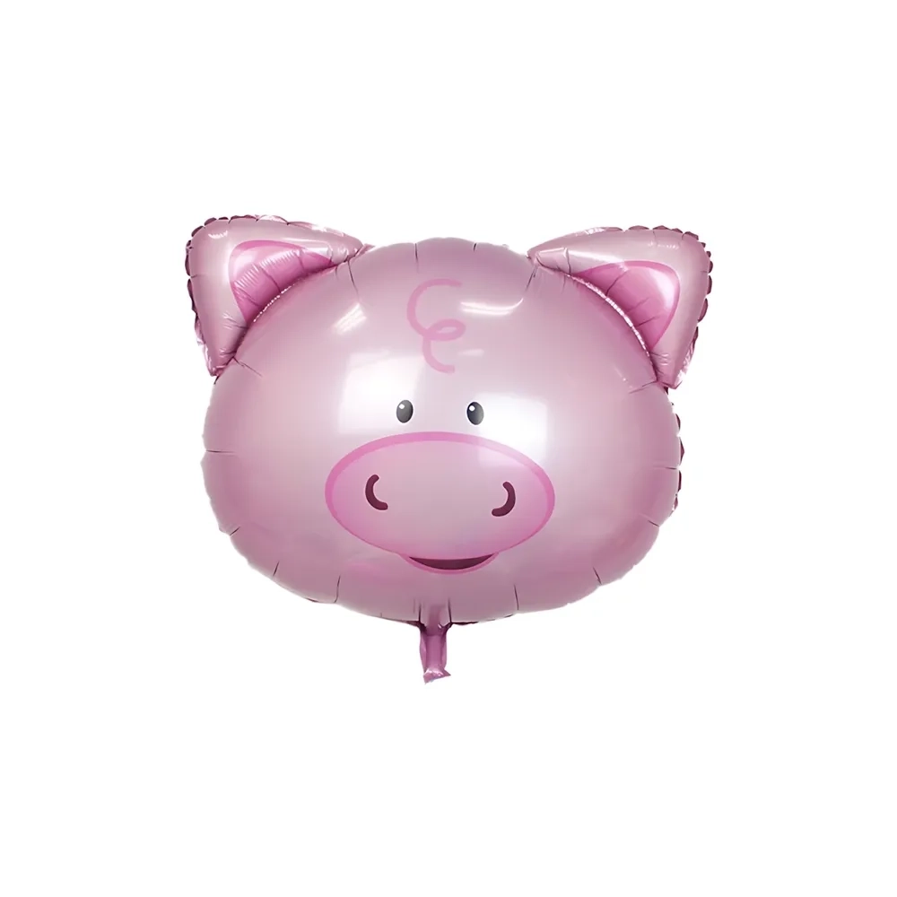 Palloncino testa Maialino super shape 29" (73cm) in mylar, 1pz.