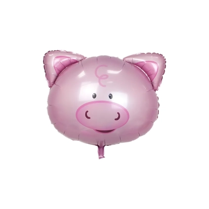 Palloncino testa Maialino super shape 29" (73cm) in mylar, 1pz.