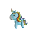 Palloncino 3D Unicorno Celeste super shape 25" (63cm) in mylar, 1pz.