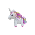 Palloncino 3D Unicorno rosa e fucsia super shape 25" (63cm) in mylar, 1pz.