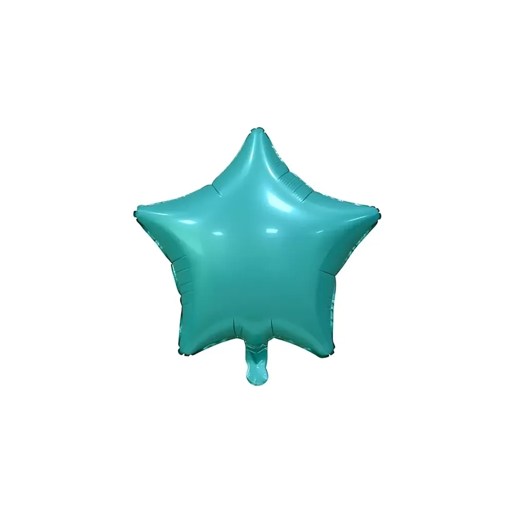 Palloncino Stella Verde bottiglia Satinato standard shape 19" (48cm) in mylar, 1pz.