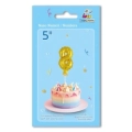 Palloncino numero 8 Oro micro shape 5" (12cm) in mylar, 1pz.