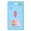 Palloncino numero 8 Rosa micro shape 5" (12cm) in mylar, 1pz.