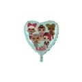 Palloncino cuore Tiffany LOL Surprise standard shape 18" (45cm) in mylar, 1pz.