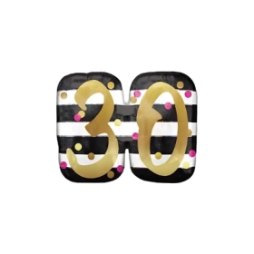 Palloncino 30 Pink & Gold super shape 25" (63cm) in mylar, 1pz.