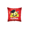 Palloncino quadrato Rosso Laurea standard shape 18" (45cm) in mylar, 1pz.
